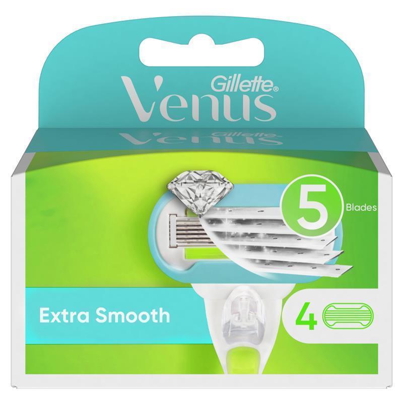 gillette-venus-extra-smooth-womens-5-blade-razor-refills-4-pack