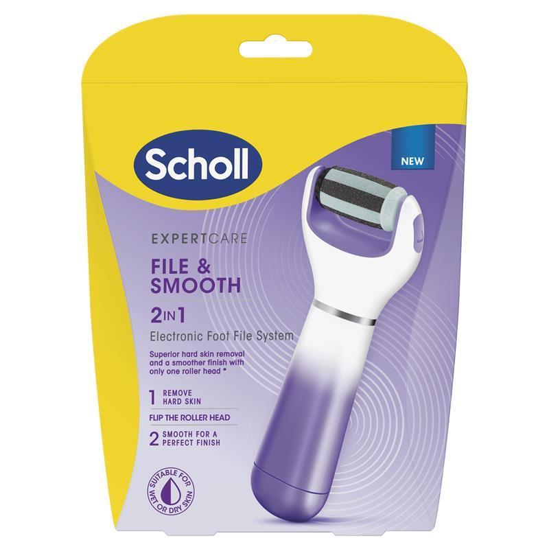 scholl-expertcare-2-in-1-electric-foot-file-hard-skin-remover-polisher