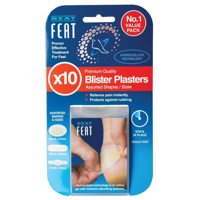 neat-feat-blister-plasters-10-pack-waterproof-adhesive-bandages