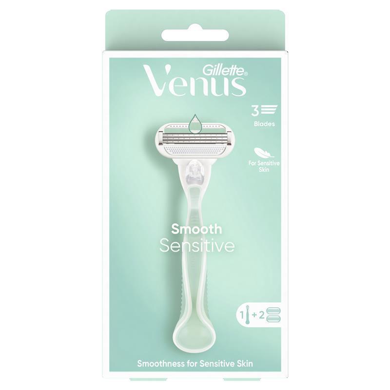 gillette-venus-smooth-sensitive-razor-handle-2-refills