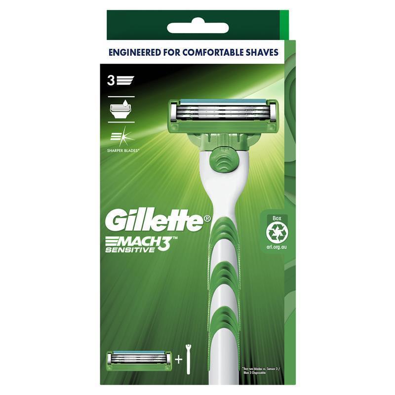 gillette-mach3-sensitive-razor-1-pack-extra-lubricating-strip-ergonomic-handle