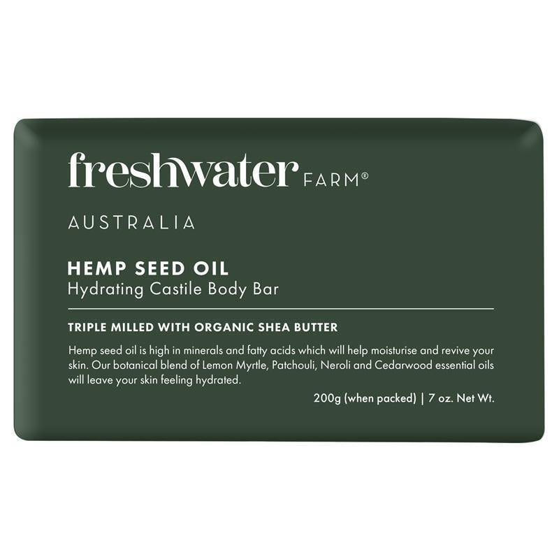 freshwater-farm-hemp-body-bar-200g-hydrating-olive-shea-butter-triple-milled