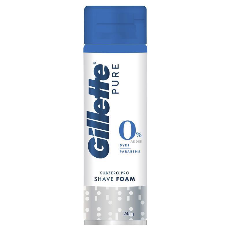 gillette-pure-subzero-icy-cool-shaving-foam-for-men-245g