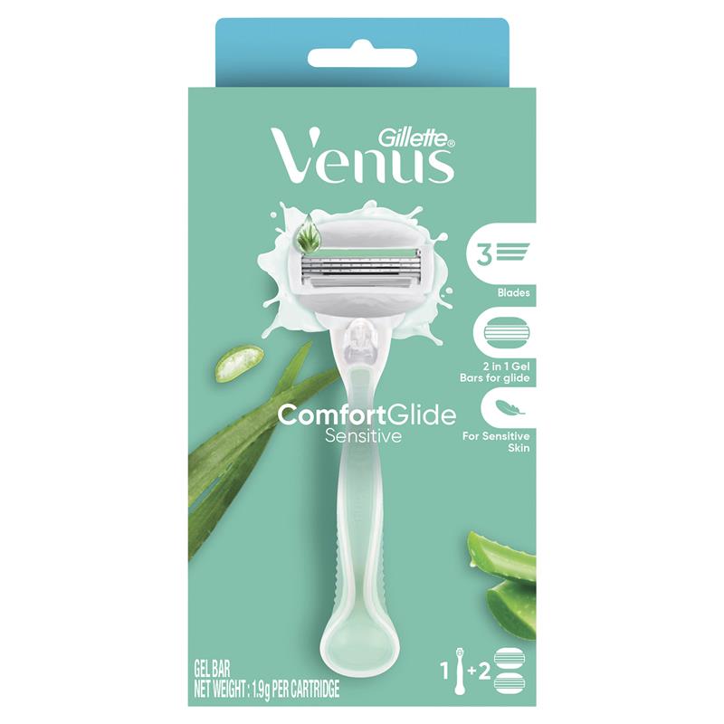 gillette-venus-comfortglide-sensitive-3-blade-razor-handle-2-refills