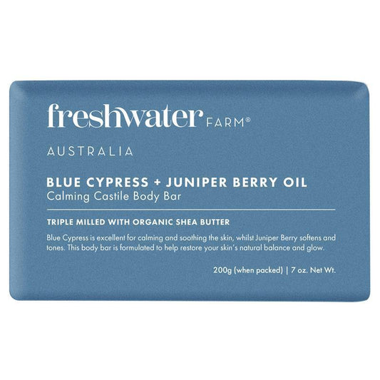 freshwater-farm-blue-cypress-juniper-berry-calming-body-bar-200g