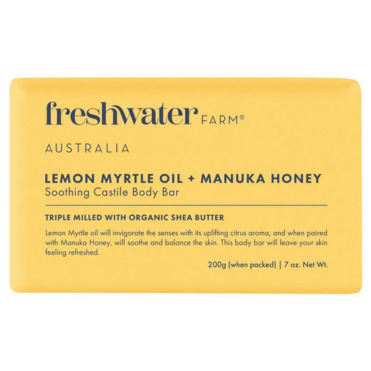 freshwater-farm-organic-lemon-myrtle-manuka-honey-body-bar-200g