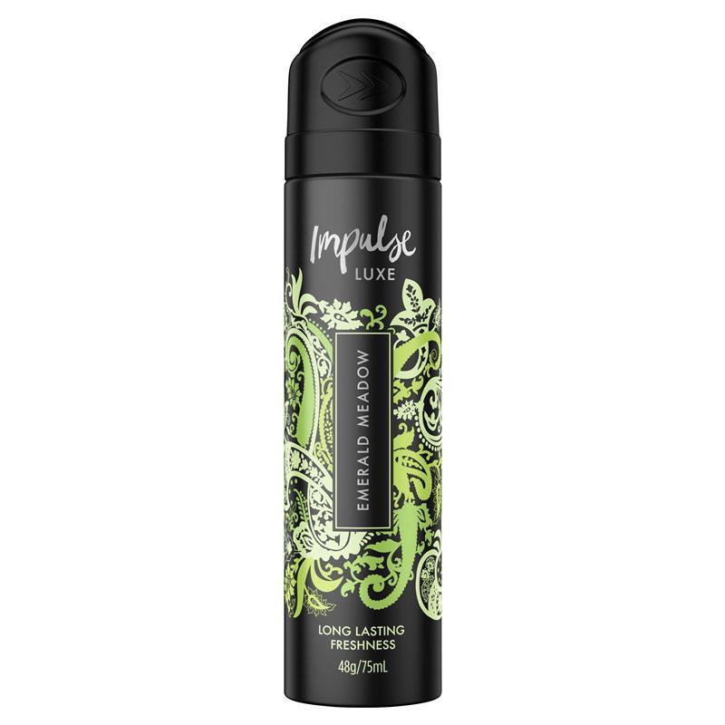 impulse-luxe-emerald-meadow-body-spray-75ml-long-lasting-floral-fragrance