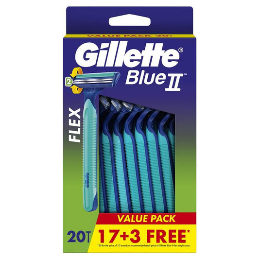 gillette-blue-ii-plus-disposable-razors-20-pack-17-3-blades-aloe-lubrastrip