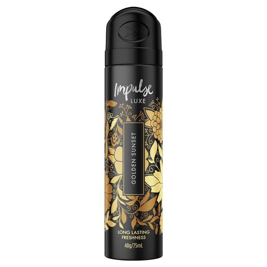 impulse-luxe-golden-sunset-body-spray-75ml-sweet-peach-floral-scent