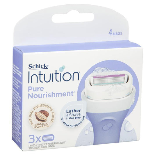 schick-intuition-pure-nourishment-3-pack-razor-blades-4-blade-system