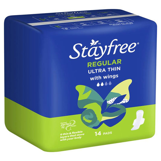 stayfree-ultra-thin-regular-sanitary-pads-with-wings-14-pack