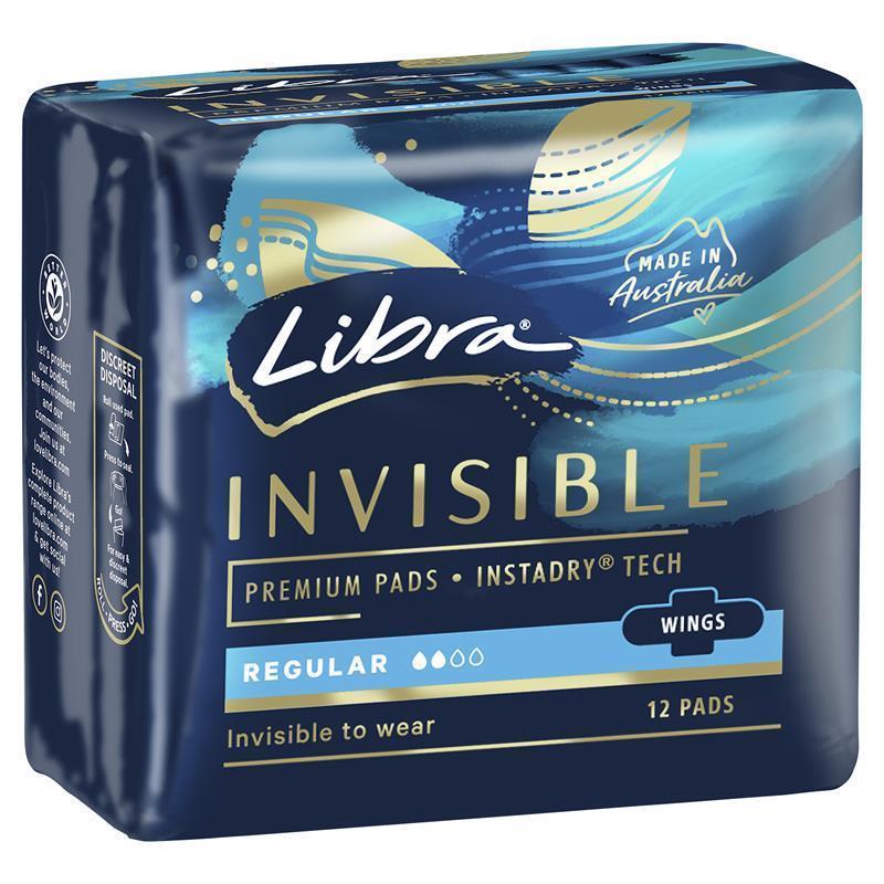 libra-invisible-body-fit-pads-with-wings-regular-absorbency-12-pack