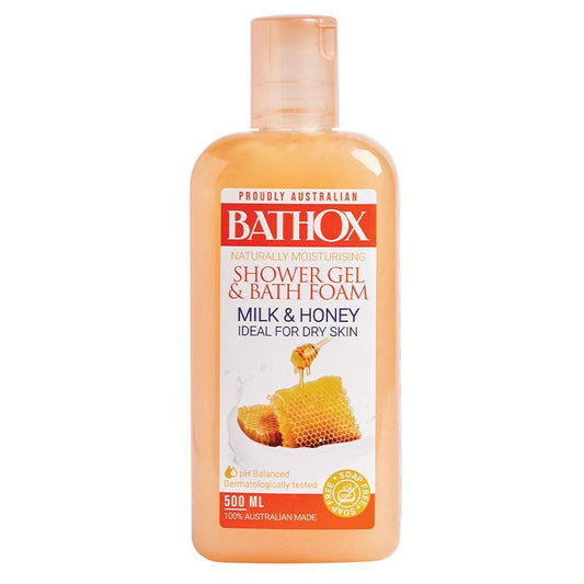 bathox-milk-honey-shower-gel-500ml-moisturizing-body-wash