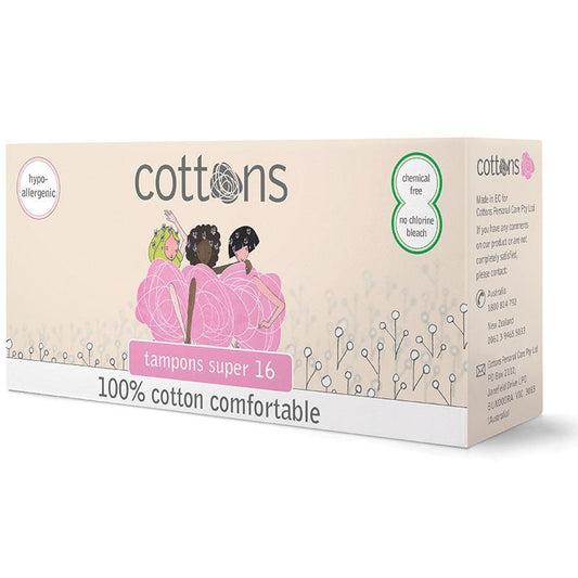 cottons-super-16-tampons-100-cotton-comfortable-protection